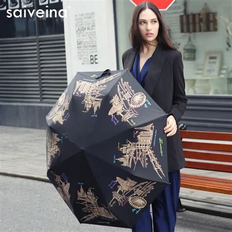 automatic folding umbrellas|Automatic Folding Umbrella Unisex Anti.